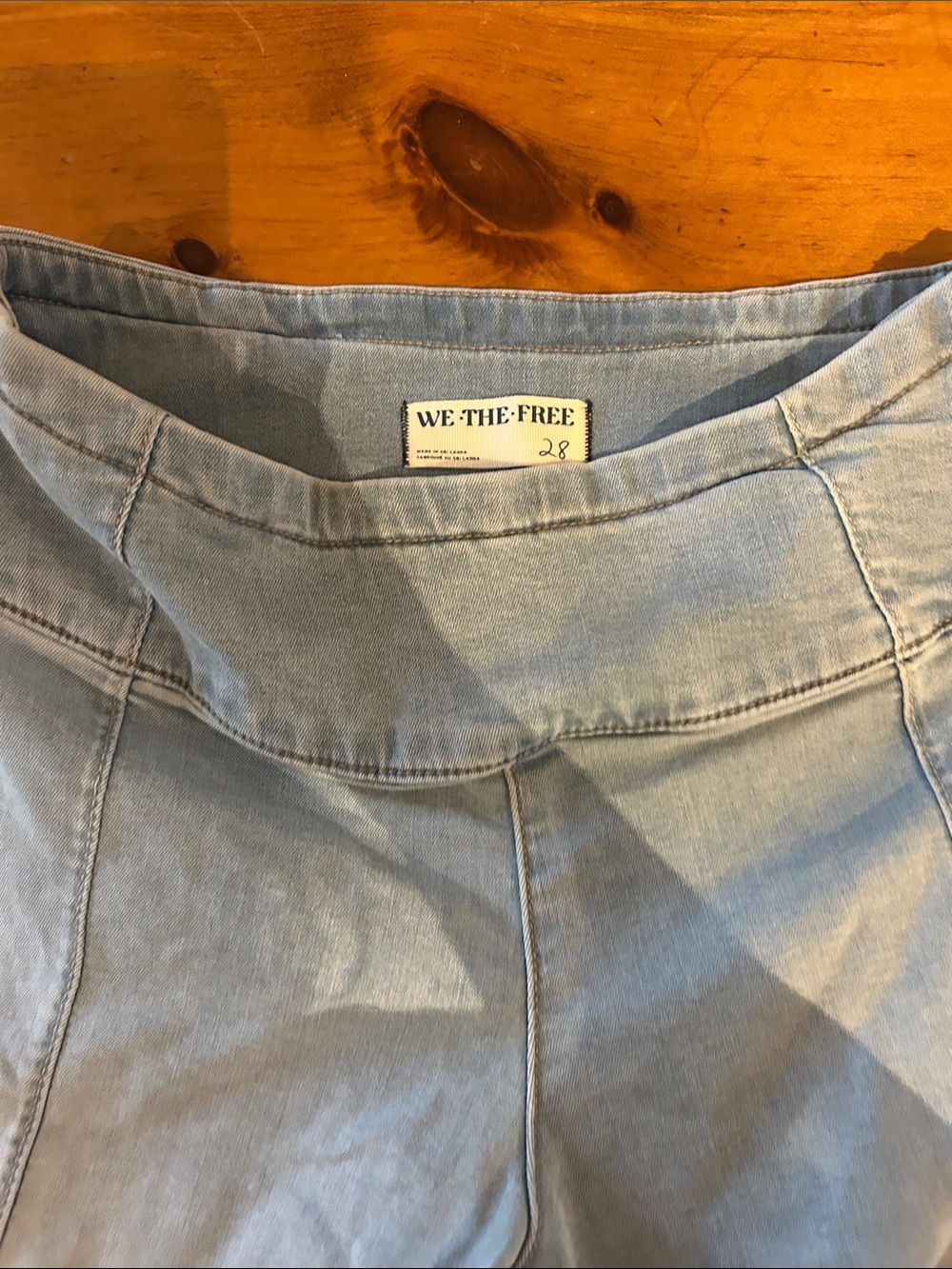 WE THE FREE Light Blue Women's Jeans - High Waist Soft Stretch Denim